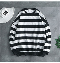 Load image into Gallery viewer, 2020 Hip Hop T Shirts men Long Sleeve Striped t shirt Casual Men tee shirt Streetwear Men Patchwork Cotton T-shirt 10