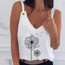 Load image into Gallery viewer, 2020 Summer V-neck Lace Chiffon Blouse Shirt Spring Sleeveless Embroidery Patchwork Tank Tops Women Backless Sexy Vest Feminina