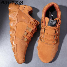 Load image into Gallery viewer, AGUTZM Hot selling fashion Casual Shoes For Men comfortable shoes autumn/winter warm black yellow casual Male Shoes Plus Size