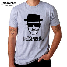 Load image into Gallery viewer, BLWHSA Breaking Bad Heisenberg Funny Men T Shirt High Quality Cotton O-Neck Short Sleeve Fashion Printed Men T-Shirts