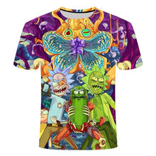 Load image into Gallery viewer, Drop ship Rick and Morty By Jm2 Art 3D t shirt Men's children's tshirt Summer Anime Short Sleeve Tees O-neck Tops cartoon tshirt