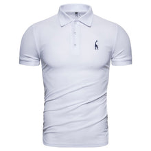Load image into Gallery viewer, Dropshipping 2019 New Polo Shirt Men Solid Casual Cotton Polo Giraffe Men Slim Fit Embroidery Short Sleeve Men's Polo 10 Colors