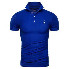 Load image into Gallery viewer, Dropshipping 2019 New Polo Shirt Men Solid Casual Cotton Polo Giraffe Men Slim Fit Embroidery Short Sleeve Men's Polo 10 Colors