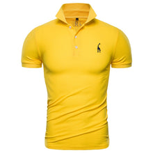 Load image into Gallery viewer, Dropshipping 2019 New Polo Shirt Men Solid Casual Cotton Polo Giraffe Men Slim Fit Embroidery Short Sleeve Men's Polo 10 Colors