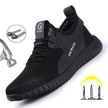 Load image into Gallery viewer, Men'S Safety Boots Shoes Breathable Work Shoes Boots Men Puncture-Proof Indestructible Shoes Anti-Piercing Safety Footwear