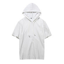 Load image into Gallery viewer, Mens Sweatshirt Short Sleeve Fashion Summer Casual Hoodies Top Boy Blouse Tracksuits Sweatshirts Hoodies Male Solid Sportswear