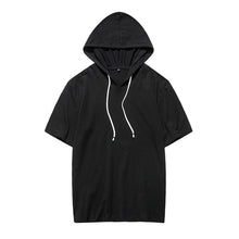 Load image into Gallery viewer, Mens Sweatshirt Short Sleeve Fashion Summer Casual Hoodies Top Boy Blouse Tracksuits Sweatshirts Hoodies Male Solid Sportswear