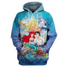 Load image into Gallery viewer, PLstar Cosmos 2019 Fashion Men hoodies Little Mermaid Anime 3D Printed Hoodie/T-shirt Unisex Casual streetwear sudadera hombre