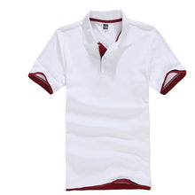 Load image into Gallery viewer, Summer Classic Polo Shirt Men Cotton Solid Short Sleeve Tee Shirt Breathable Camisa Masculina Polo Hombre Jerseys Golftennis 3XL