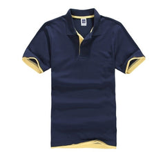 Load image into Gallery viewer, Summer Classic Polo Shirt Men Cotton Solid Short Sleeve Tee Shirt Breathable Camisa Masculina Polo Hombre Jerseys Golftennis 3XL