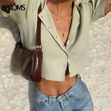 Load image into Gallery viewer, Aproms Candy Color Ribbed Knitted Cardigan Women Autumn Winter Long Sleeve Basic Cropped Sweaters Female Casual Short Jumper Top NDP