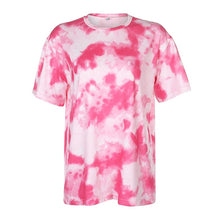 Load image into Gallery viewer, IAMHOTTY Tie Dye Print Basic Tshirt Shorts Two Piece Set Women Casual Outfits lounge Wear Jogging Femme Biker Shorts Tees Summ