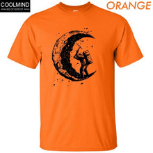 Load image into Gallery viewer, 100% cotton digging the moon print funny mens o-neck t shirts fashion men's tops men T-shirt cool men tshirt male men tee shirts
