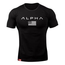 Load image into Gallery viewer, 2019 New Brand Clothing Gyms Tight Cotton T-shirt Mens alpha Fitness T-shirt Homme Gyms T Shirt Men Fitness Summer Tees Tops
