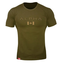 Load image into Gallery viewer, 2019 New Brand Clothing Gyms Tight Cotton T-shirt Mens alpha Fitness T-shirt Homme Gyms T Shirt Men Fitness Summer Tees Tops
