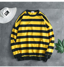 Load image into Gallery viewer, 2020 Hip Hop T Shirts men Long Sleeve Striped t shirt Casual Men tee shirt Streetwear Men Patchwork Cotton T-shirt 10

