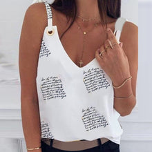 Load image into Gallery viewer, 2020 Summer V-neck Lace Chiffon Blouse Shirt Spring Sleeveless Embroidery Patchwork Tank Tops Women Backless Sexy Vest Feminina
