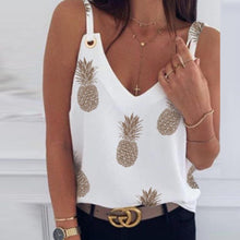 Load image into Gallery viewer, 2020 Summer V-neck Lace Chiffon Blouse Shirt Spring Sleeveless Embroidery Patchwork Tank Tops Women Backless Sexy Vest Feminina
