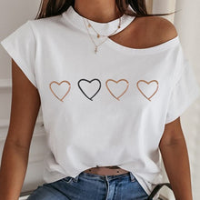 Load image into Gallery viewer, 2XL Women Shirts Blouses 2020 Summer Halter Short Sleeve Tops Sexy Backless Hollow Out Ladies Shirt Print Loose Streetwear Blusa
