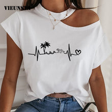 Load image into Gallery viewer, 2XL Women Shirts Blouses 2020 Summer Halter Short Sleeve Tops Sexy Backless Hollow Out Ladies Shirt Print Loose Streetwear Blusa
