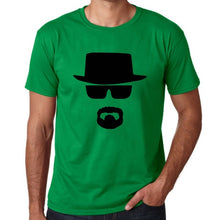Load image into Gallery viewer, BLWHSA Breaking Bad Heisenberg Funny Men T Shirt High Quality Cotton O-Neck Short Sleeve Fashion Printed Men T-Shirts
