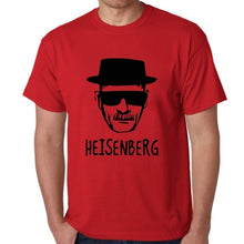 Load image into Gallery viewer, BLWHSA Breaking Bad Heisenberg Funny Men T Shirt High Quality Cotton O-Neck Short Sleeve Fashion Printed Men T-Shirts
