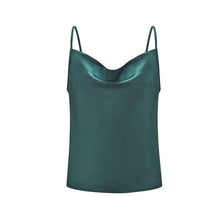 Load image into Gallery viewer, Blouse Women Tops Solid Satin Backless Sexy Camis Shirts Feminino Casual
