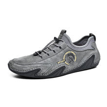 Load image into Gallery viewer, Breathable Suede Leather Shoes Men Loafers Octopus Casual Leather Shoes Soft Driving Shoes Men Flats Walking Lace-Up Footwear
