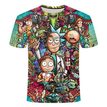 Load image into Gallery viewer, Drop ship Rick and Morty By Jm2 Art 3D t shirt Men's children's tshirt Summer Anime Short Sleeve Tees O-neck Tops cartoon tshirt
