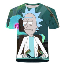 Load image into Gallery viewer, Drop ship Rick and Morty By Jm2 Art 3D t shirt Men's children's tshirt Summer Anime Short Sleeve Tees O-neck Tops cartoon tshirt
