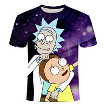 Load image into Gallery viewer, Drop ship Rick and Morty By Jm2 Art 3D t shirt Men's children's tshirt Summer Anime Short Sleeve Tees O-neck Tops cartoon tshirt
