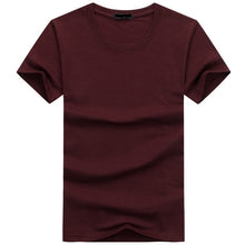 Load image into Gallery viewer, Hot Sale High Quality Fashion Mens T Shirts Short Sleeve T-shirt Mens Solid Casual Cotton Tee Shirt Summer Clothing 5XL TX112
