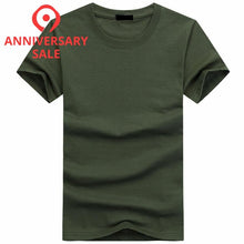 Load image into Gallery viewer, Hot Sale High Quality Fashion Mens T Shirts Short Sleeve T-shirt Mens Solid Casual Cotton Tee Shirt Summer Clothing 5XL TX112
