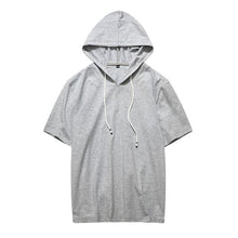 Load image into Gallery viewer, Mens Sweatshirt Short Sleeve Fashion Summer Casual Hoodies Top Boy Blouse Tracksuits Sweatshirts Hoodies Male Solid Sportswear
