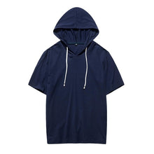 Load image into Gallery viewer, Mens Sweatshirt Short Sleeve Fashion Summer Casual Hoodies Top Boy Blouse Tracksuits Sweatshirts Hoodies Male Solid Sportswear
