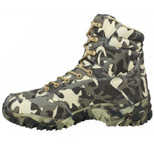 Load image into Gallery viewer, Military Army Men Boots Winter Lace Up Waterproof Outdoor Shoes Breathable Canvas Camouflage Tactical Combat Desert Ankle Boots
