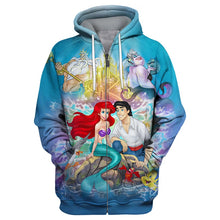 Load image into Gallery viewer, PLstar Cosmos 2019 Fashion Men hoodies Little Mermaid Anime 3D Printed Hoodie/T-shirt Unisex Casual streetwear sudadera hombre
