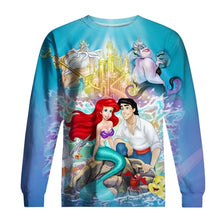 Load image into Gallery viewer, PLstar Cosmos 2019 Fashion Men hoodies Little Mermaid Anime 3D Printed Hoodie/T-shirt Unisex Casual streetwear sudadera hombre
