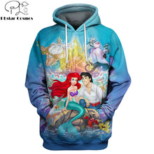 Load image into Gallery viewer, PLstar Cosmos 2019 Fashion Men hoodies Little Mermaid Anime 3D Printed Hoodie/T-shirt Unisex Casual streetwear sudadera hombre

