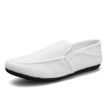 Load image into Gallery viewer, PUPUDA New Loafers Men Breathable Casual Shoes Classic Linen Slip On Sneakers Male Summer Cheap Driving Shoes For Men Wide 2019
