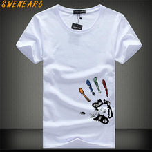 Load image into Gallery viewer, SWENEARO Men T-Shirts Plus Size 5XL 4XL Tee Shirt Homme Summer Short Sleeve Men's T Shirts Male TShirts Camiseta Tshirt Homme
