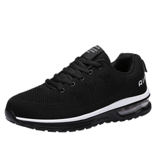 Load image into Gallery viewer, Shoes Men Running Shoes For Men Sport Shoes Black Shock Absorbing Casual Shoes Air Cushion Sneakers Flying Woven Shoes Trainers
