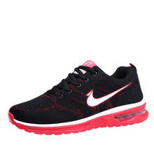 Load image into Gallery viewer, Shoes Men Running Shoes For Men Sport Shoes Black Shock Absorbing Casual Shoes Air Cushion Sneakers Flying Woven Shoes Trainers
