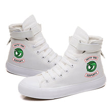 Load image into Gallery viewer, South Side Serpents Riverdale Southside Printed High Canvas Velcro Shoes Vulcanized Shoes Sneakers Shoes Riverdale Serpents
