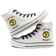 Load image into Gallery viewer, South Side Serpents Riverdale Southside Printed High Canvas Velcro Shoes Vulcanized Shoes Sneakers Shoes Riverdale Serpents
