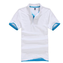 Load image into Gallery viewer, Summer Classic Polo Shirt Men Cotton Solid Short Sleeve Tee Shirt Breathable Camisa Masculina Polo Hombre Jerseys Golftennis 3XL
