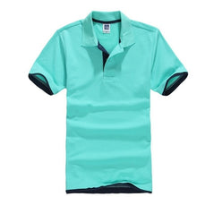 Load image into Gallery viewer, Summer Classic Polo Shirt Men Cotton Solid Short Sleeve Tee Shirt Breathable Camisa Masculina Polo Hombre Jerseys Golftennis 3XL

