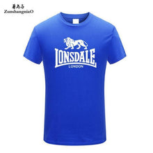 Load image into Gallery viewer, Tee Tops Summer 100% Cotton Funny T Shirts Short Sleeves T-Shirt Men Fashion Brand LONSDALE Print Women's and Men's T-shirt HH
