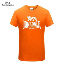 Load image into Gallery viewer, Tee Tops Summer 100% Cotton Funny T Shirts Short Sleeves T-Shirt Men Fashion Brand LONSDALE Print Women's and Men's T-shirt HH
