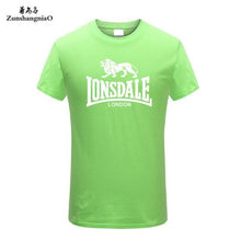 Load image into Gallery viewer, Tee Tops Summer 100% Cotton Funny T Shirts Short Sleeves T-Shirt Men Fashion Brand LONSDALE Print Women's and Men's T-shirt HH

